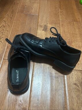 Borelli Kids Black Leather Dress Oxford Shoes
